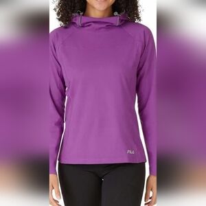 Fila Women's Vibrant Purple Hoodie Size S